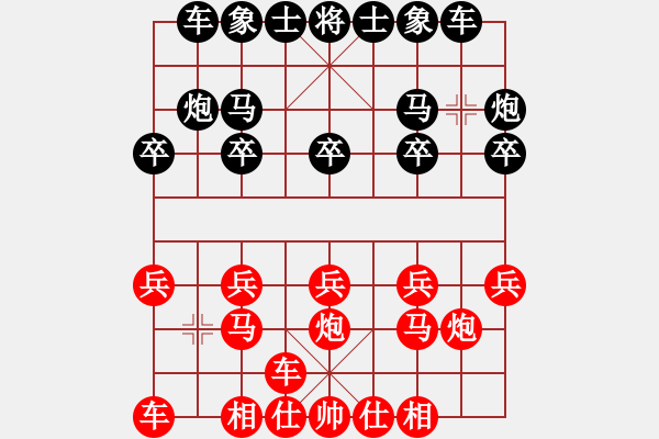 象棋棋譜圖片：熱血盟●溫柔一刀[紅] -VS- 熱血盟＊四少爺[黑] - 步數(shù)：10 