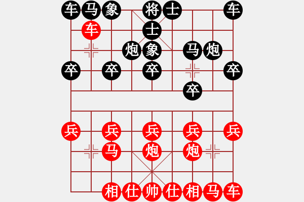 象棋棋譜圖片：痛失戰(zhàn)機(jī) 潰不成軍：三臺(tái)怪手[紅] -VS- 藍(lán)月亮[黑] - 步數(shù)：10 