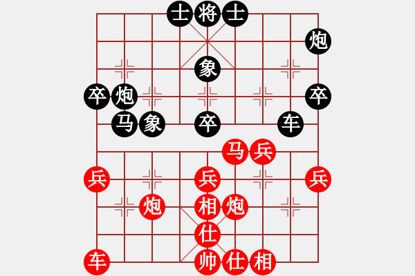 象棋棋譜圖片：彭城鈍刀(月將)-勝-龍城變色龍(日帥) - 步數(shù)：40 