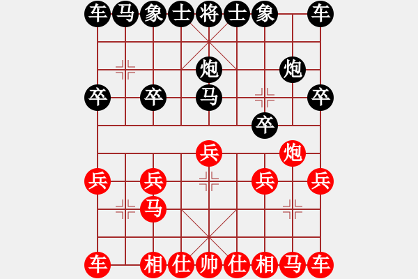 象棋棋譜圖片：棋靈王（黑）―vs―星火廣告（紅） - 步數(shù)：10 