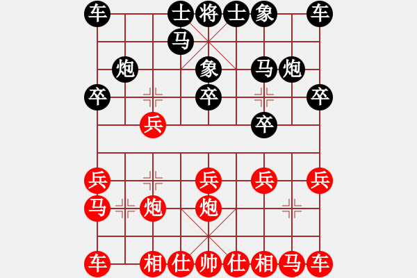 象棋棋譜圖片：qq評測四級速勝瞎眼狗 - 步數(shù)：10 