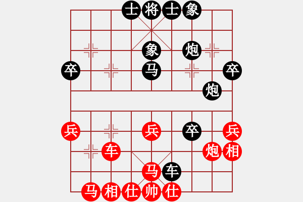 象棋棋譜圖片：2023.5.20.12巡河車對巡河炮 - 步數(shù)：40 