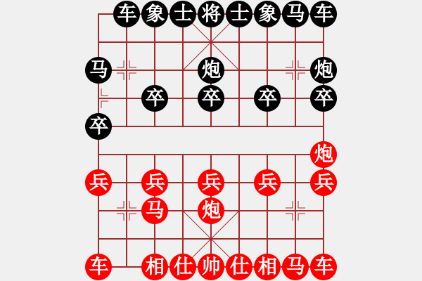 象棋棋譜圖片：寧靜悟禪[-] -VS- 橫才俊儒[292832991] - 步數(shù)：10 