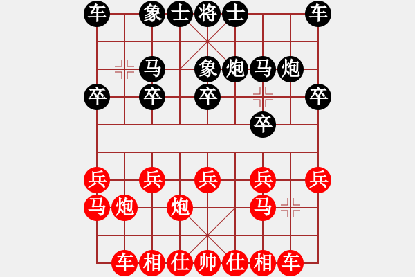 象棋棋譜圖片：筱藝[2861149990] -VS- 安中[2984230035] - 步數(shù)：10 