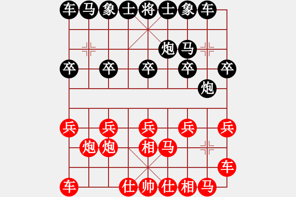 象棋棋譜圖片：09-07-28 dpxqcom[1071]-勝-shushu[917] - 步數(shù)：10 