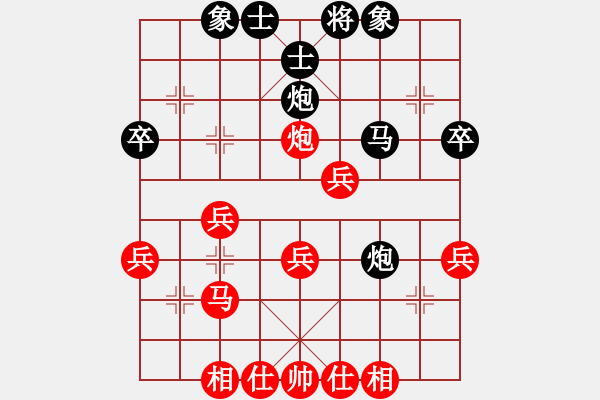 象棋棋譜圖片：難得一搏(3段)-負-棋不高(4段) - 步數(shù)：40 