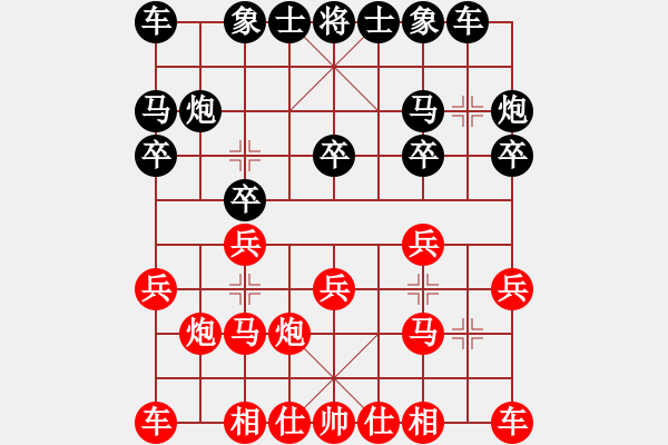 象棋棋譜圖片：小麻雀(8段)-勝-木人(6段) - 步數(shù)：10 