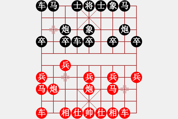 象棋棋譜圖片：仙人指路（業(yè)四升業(yè)五評(píng)測(cè)對(duì)局）我后勝 - 步數(shù)：10 