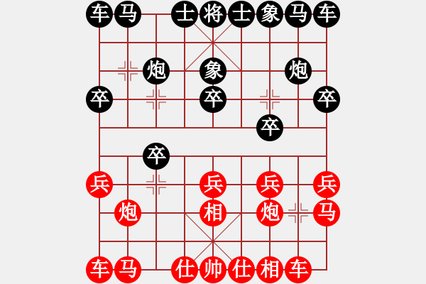 象棋棋譜圖片：金耳朵(5段)-和-棋僮(7段) - 步數(shù)：10 