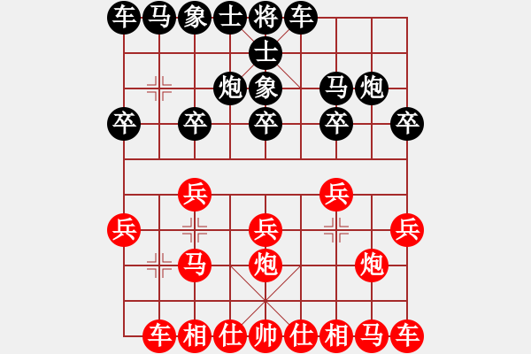 象棋棋譜圖片：哥弟[紅] -VS- 醉棋渡河[黑] - 步數(shù)：10 