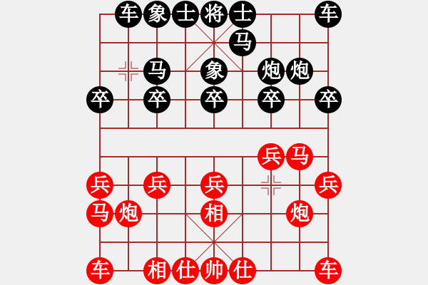 象棋棋谱图片：刘永富 负 李小龙 - 步数：10 