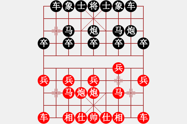 象棋棋譜圖片：如故(5段)-勝-藍調天地(8段) - 步數：10 