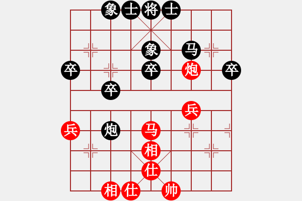 象棋棋譜圖片：4413局 A52-仕角炮對右中炮-旋風(fēng)引擎24層 紅先和 旋風(fēng)九專雙核 - 步數(shù)：40 