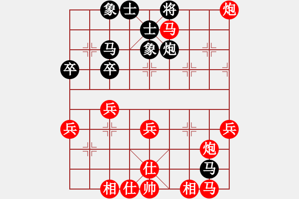 象棋棋譜圖片：秦瓊賣馬（紅）VS人在江湖（黑） - 步數(shù)：40 