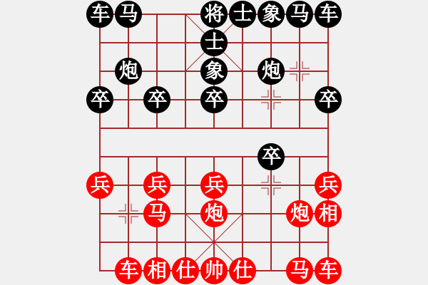 象棋棋譜圖片：門志灝 先勝 武冕 - 步數(shù)：10 