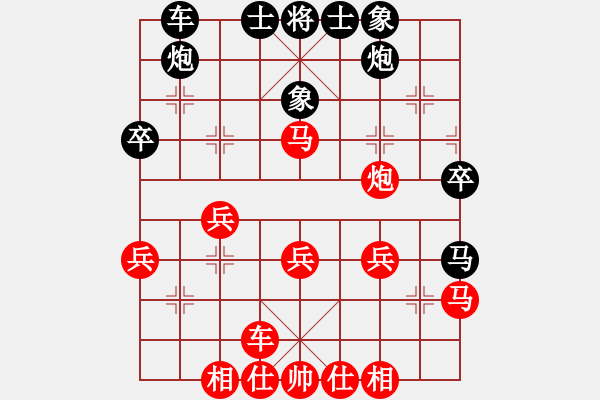 象棋棋譜圖片：藍(lán)調(diào)天地(8段)-負(fù)-輸棋就上訪(fǎng)(4段) - 步數(shù)：30 