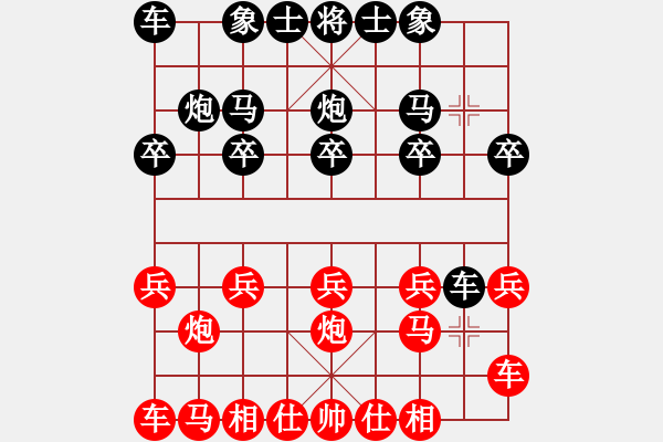 象棋棋譜圖片：二先 - 步數(shù)：10 