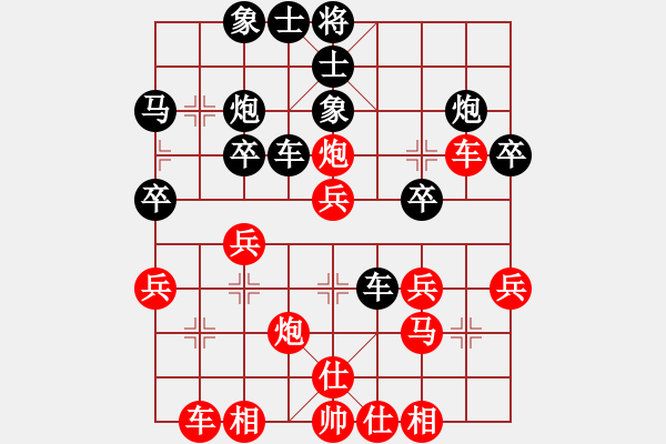 象棋棋譜圖片：測評 電腦分析 - 步數(shù)：30 