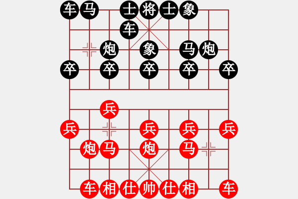 象棋棋譜圖片：戚文卿【先勝】戰(zhàn)狼xch(2015-1-25大師網(wǎng)高級棋室) - 步數(shù)：10 