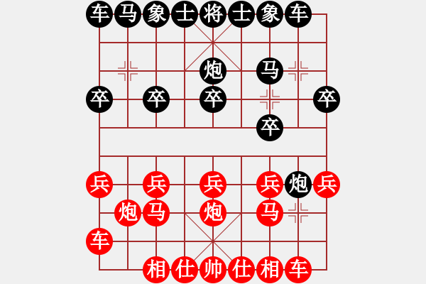 象棋棋谱图片：彰德飞龙(8段)-和-输棋不急骚(4段) - 步数：10 