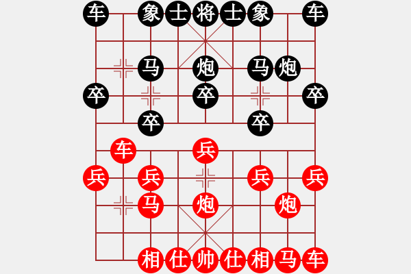 象棋棋譜圖片：反擊重炮怪陣：asd6603510[紅] -VS- 棋苑大怪[黑] - 步數(shù)：10 