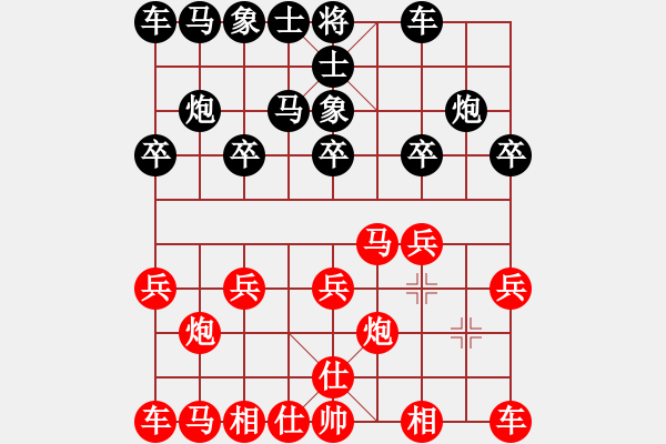 象棋棋譜圖片：騰訊 QQ 象棋對(duì)局3 - 步數(shù)：10 