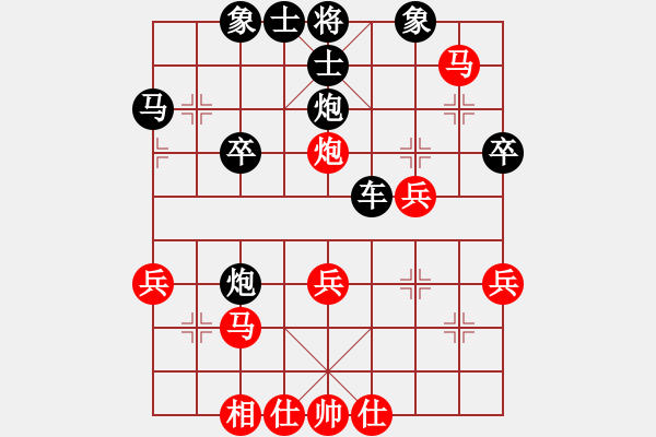 象棋棋譜圖片：鴛鴦屏風(fēng)馬(2級(jí))-勝-luogangjun(4級(jí)) - 步數(shù)：40 