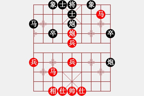 象棋棋譜圖片：鴛鴦屏風(fēng)馬(2級(jí))-勝-luogangjun(4級(jí)) - 步數(shù)：43 