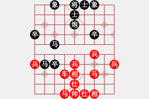 象棋棋譜圖片：葬心紅勝groseadler【中炮對(duì)列炮】 - 步數(shù)：40 