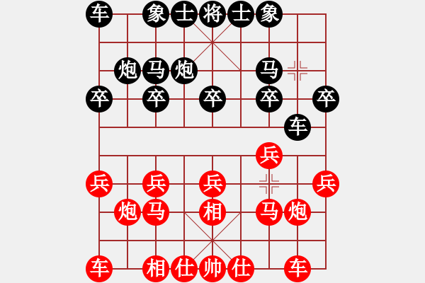 象棋棋譜圖片：楚界飄零(北斗)-負(fù)-上山摸老虎(風(fēng)魔)飛相進(jìn)右馬對(duì)左過(guò)宮炮 - 步數(shù)：10 