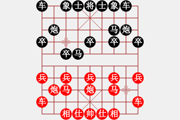 象棋棋譜圖片：橫才俊儒[292832991] -VS- 驀然回首[328389659] （陰差陽錯） - 步數(shù)：10 