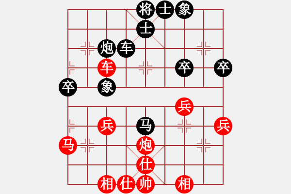 象棋棋譜圖片：progress(9段)-負(fù)-紅九軍銅鉞(5段) - 步數(shù)：40 