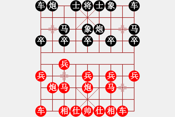 象棋棋譜圖片：nyus2015[紅] -VS- 461307205[黑] - 步數(shù)：10 