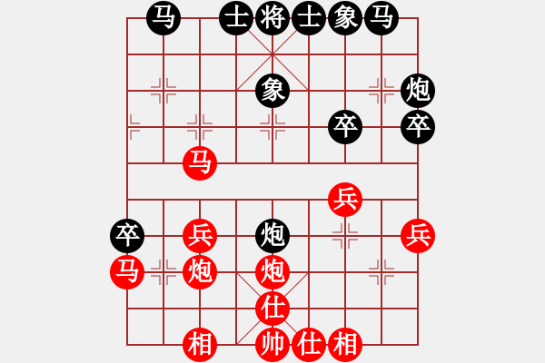 象棋棋譜圖片：七月流火(2段)-勝-老鄧(3段) 中炮巡河車對屏風馬 紅進左馬 - 步數(shù)：30 