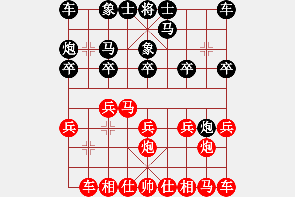 象棋棋譜圖片：測試賽：西子先勝KEVin - 步數(shù)：10 