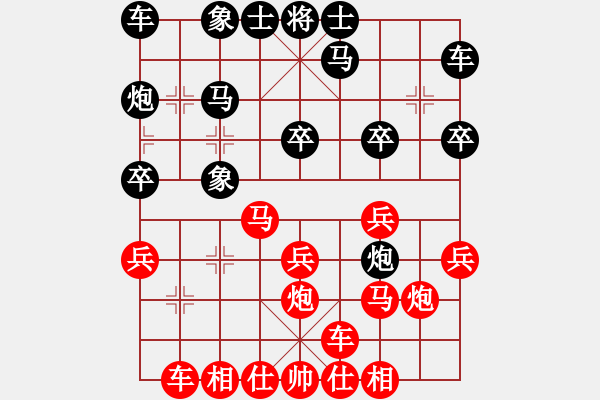 象棋棋譜圖片：測試賽：西子先勝KEVin - 步數(shù)：20 