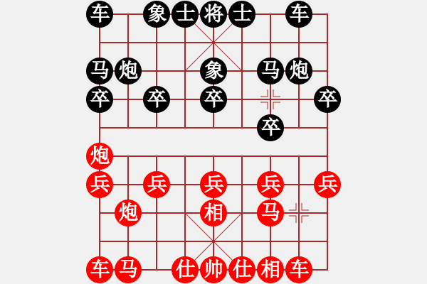 象棋棋譜圖片：追逐太陽(yáng) [紅] -VS- 負(fù)分太后 魚(yú)[黑](1) - 步數(shù)：10 