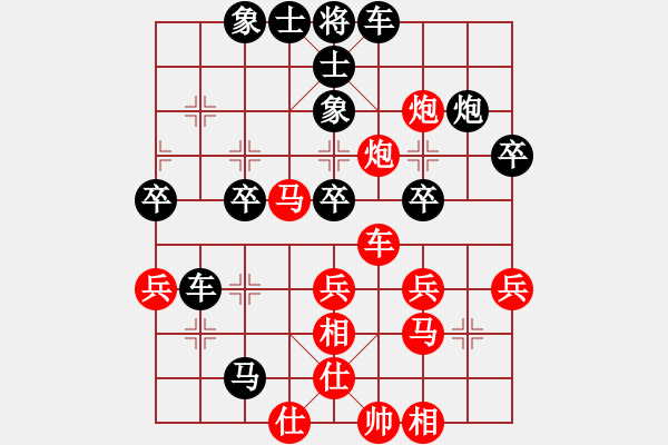 象棋棋譜圖片：追逐太陽(yáng) [紅] -VS- 負(fù)分太后 魚(yú)[黑](1) - 步數(shù)：40 