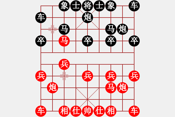 象棋棋譜圖片：冬天里的太陽[304029331] -VS- 橫才俊儒[292832991] - 步數(shù)：10 