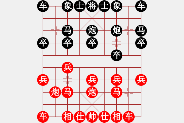 象棋棋譜圖片：hx【將】[2684880401] -VS- 鐵馬金戈[2593138033] - 步數(shù)：10 