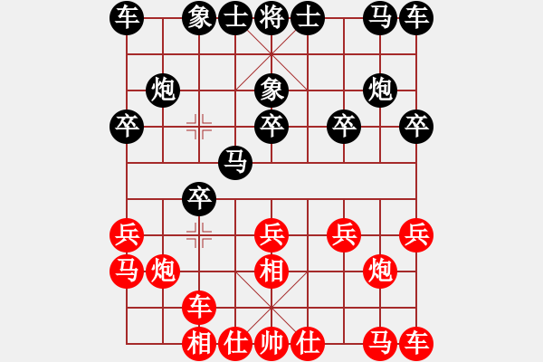 象棋棋谱图片：四8 芜湖王正东先和南通王建中 - 步数：10 