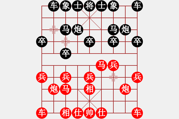 象棋棋谱图片：董学武 先和 李成蹊 - 步数：10 