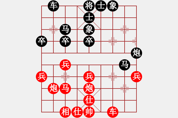 象棋棋譜圖片：發(fā)癢的肋骨(3段)-勝-專(zhuān)殺旋雙核(2段) - 步數(shù)：40 