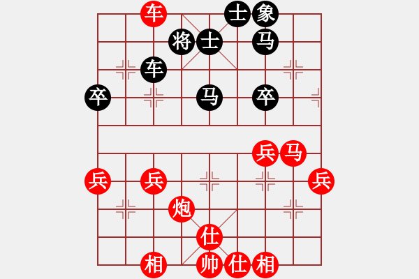 象棋棋譜圖片：進(jìn)兵對(duì)卒底炮 nzbdwmaa 勝 彬彬 - 步數(shù)：50 