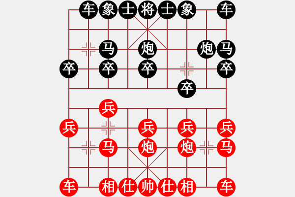 象棋棋譜圖片：軍刀(9級(jí))-負(fù)-弈海棋緣雨(5r) - 步數(shù)：10 