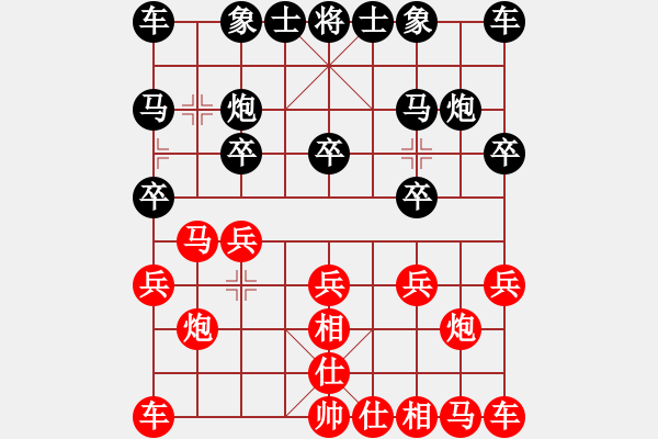 象棋棋譜圖片：xrlq 勝 象棋大師 - 步數：10 