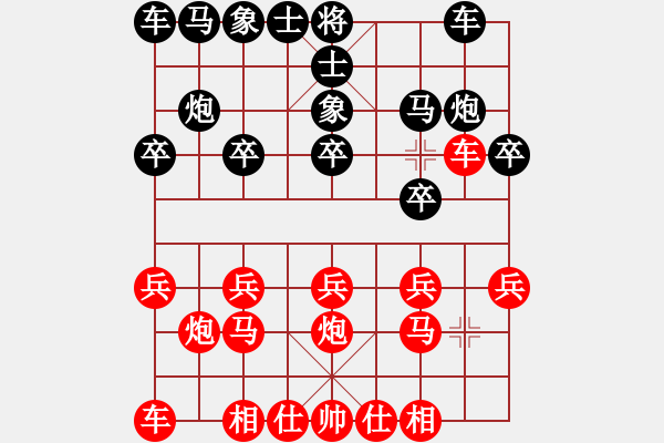 象棋棋譜圖片：1 - 步數(shù)：10 