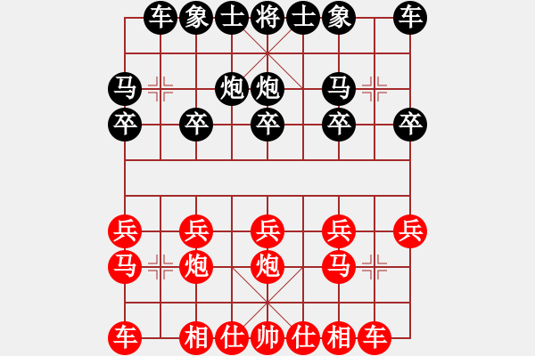 象棋棋譜圖片：柏林[黑] -VS- 摩西十戒[紅] - 步數(shù)：10 