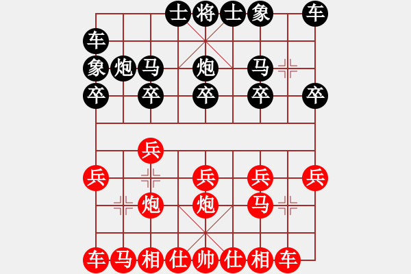 象棋棋譜圖片：叮當外公(1段)-勝-夜襲寡婦村(1段) - 步數(shù)：10 