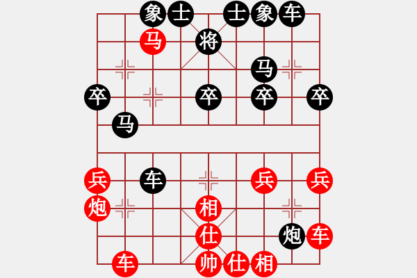 象棋棋譜圖片：幸福的人[2211040427] -VS- 兩頭蛇[406039482] - 步數(shù)：30 